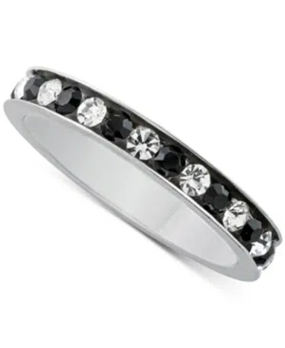 Giani Bernini Cubic Zirconia Band In Sterling Silver, Created For Macy's In Black