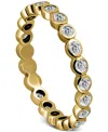 Giani Bernini Cubic Zirconia Bezel Eternity Band, Exclusively At Macy's In Gold