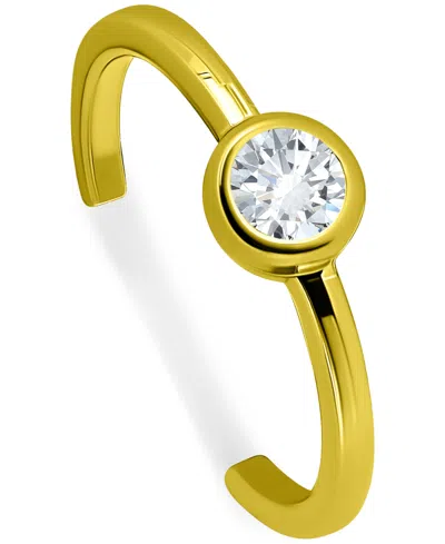 Giani Bernini Cubic Zirconia Bezel Polished Toe Ring, Created For Macy's In Gold