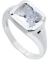Giani Bernini Cubic Zirconia Bezel Solitaire Ring In Sterling Silver, Exclusively At Macy's (also Available In 18k In Silver