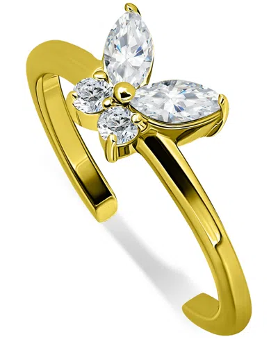Giani Bernini Cubic Zirconia Butterfly Toe Ring, Created For Macy's In Gold
