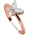 Giani Bernini Cubic Zirconia Butterfly Toe Ring, Created For Macy's In Rose Gold