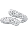 Giani Bernini Cubic Zirconia Bypass Ring, Created For Macy's In Silver