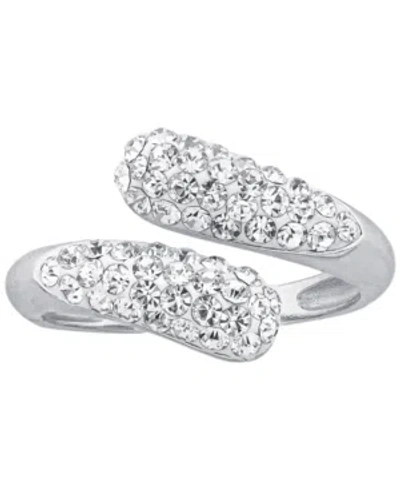 Giani Bernini Cubic Zirconia Bypass Ring, Created For Macy's In Silver