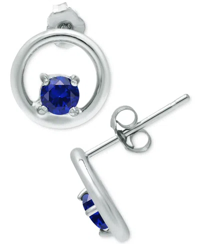 Giani Bernini Cubic Zirconia Circle Stud Earrings, Created For Macy's In Nude
