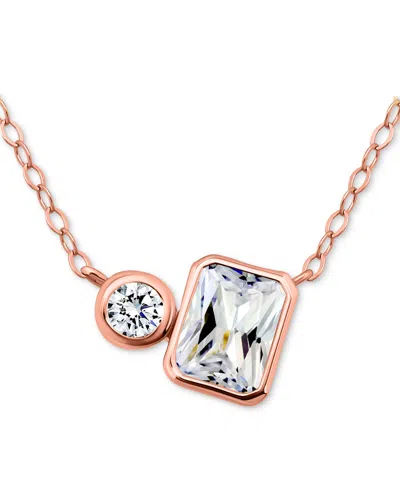 Giani Bernini Cubic Zirconia Collar Necklace, 16" + 2" Extender, Exclusively At Macy's In Gold