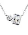 Giani Bernini Cubic Zirconia Collar Necklace, 16" + 2" Extender, Exclusively At Macy's In Metallic