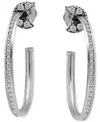 Giani Bernini Cubic Zirconia Crescent Moon Small Hoop Earrings, 1", Exclusively At Macy's