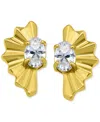 Giani Bernini Cubic Zirconia Fan Stud Earrings In Gold