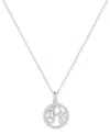 Giani Bernini Cubic Zirconia Filigree Initial R Monogram 18" Pendant Necklace In Sterling Silver, Macy's Exclusive In Metallic