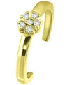 Giani Bernini Cubic Zirconia Flower Toe Ring, Created For Macy's In Gold