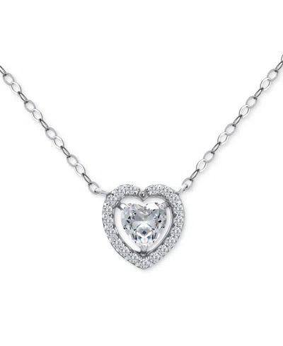 Giani Bernini Heart Cut Necklace (1-1/2 Ct. T.w.) In Gold Plated Sterling Silver, Macy's Exclusive