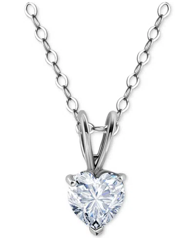 Giani Bernini Cubic Zirconia Heart Pendant Necklace In 18k Gold-plated Sterling Silver (also In Sterling Silver), 