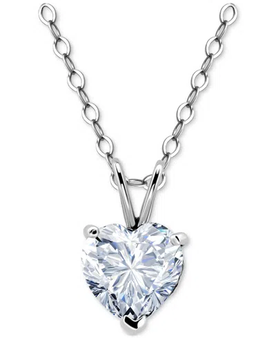 Giani Bernini Cubic Zirconia Heart Pendant Necklace In 18k Yellow Gold Over Sterling Silver (also In Sterling Silv