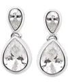 Giani Bernini Cubic Zirconia Mixed Cut Bezel Frame Drop Earrings, Exclusively At Macy's