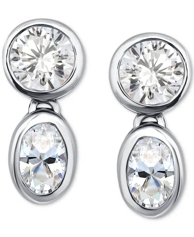 Giani Bernini Cubic Zirconia Octagon & Square Drop Earrings In 18k Gold-plated Sterling Silver, Created For Macy's