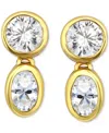 Giani Bernini Cubic Zirconia Octagon & Square Drop Earrings In 18k Gold-plated Sterling Silver, Created For Macy's In Gold