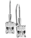 Giani Bernini Cubic Zirconia Octagon Leverback Drop Earrings In 18k Gold-plated Sterling Silver, Macy's Exclusive In Metallic