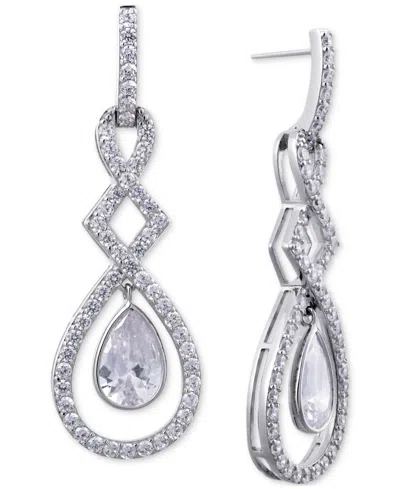 Giani Bernini Cubic Zirconia Orbital Drop Earrings In Sterling Silver, Created For Macy's