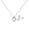 Giani Bernini Cubic Zirconia Oval Cluster Pendant Necklace & Stud Earrings Set In Sterling Silver, Exclusively At In Sterling Silver