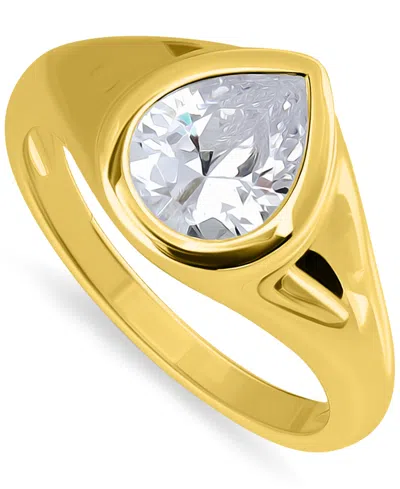 Giani Bernini Cubic Zirconia Pear-shape Statement Ring (2-1/2 Ct. T.w.) In 18k Gold-plated Sterling Silver, Exclus