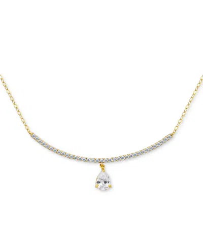 Giani Bernini Cubic Zirconia Pendant Necklace (1-7/8 Ct. T.w.) In Sterling Silver, 16" + 2" Extender In Gold