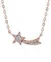 Giani Bernini Cubic Zirconia Shooting Star Pendant Necklace, 16" + 2" Extender, Macy's Exclusive In Gold