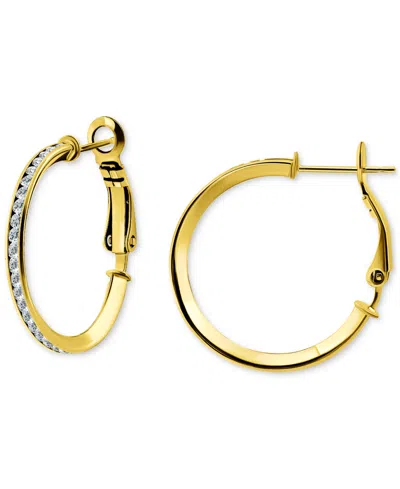 Giani Bernini Cubic Zirconia Small Hoop Earrings, 1", Macy's Exclusive In Gold
