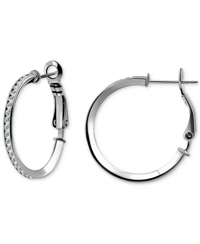 Giani Bernini Cubic Zirconia Small Hoop Earrings, 1", Macy's Exclusive In Silver