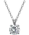 Giani Bernini Cubic Zirconia Solitaire Pendant Necklace In 18k Gold-plated Sterling Silver (also In Sterling Silve