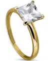 Giani Bernini Cubic Zirconia Solitaire Ring (2-5/8 Ct. T.w.) In 18k Gold Over Sterling Silver, Exclusively At Macy In Gold