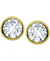 Giani Bernini Cubic Zirconia Solitaire Stud Earrings (3/4 Ct. T.w.) In Sterling Silver Or 18k Gold Over Sterling S In Gold