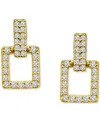 Shop Giani Bernini Cubic Zirconia Square Doorknocker Drop Earrings, Exclusively At Macy's