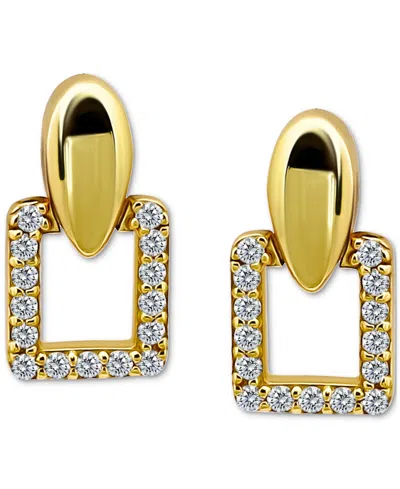 Giani Bernini Cubic Zirconia Square Earrings (3/4 Ct. T.w.) In 18k Gold Over Sterling Silver (also Available In St