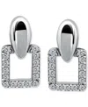 Giani Bernini Cubic Zirconia Square Earrings (3/4 Ct. T.w.) In 18k Gold Over Sterling Silver (also Available In St In Silver