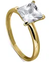 Giani Bernini Cubic Zirconia Solitaire Ring (2-5/8 Ct. T.w.) In 18k Gold Over Sterling Silver, Exclusively At Macy In Gold