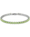 Giani Bernini Cubic Zirconia Tennis Bracelet (also In Multiple Colors), Created For Macy's In Green