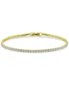 Giani Bernini Cubic Zirconia Tennis Bracelet In Sterling Silver, Created For Macy's In Gold