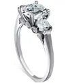 Giani Bernini Cubic Zirconia Three Bridal Stone Ring In Sterling Silver, Exclusively At Macy's In Silver