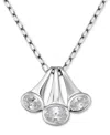 Giani Bernini Cubic Zirconia Triple Horn Pendant Necklace In 18k Gold-plated Sterling Silver (also In Sterling Sil