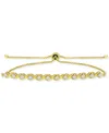 Giani Bernini Cubic Zirconia Xo Bolo Bracelet, Created For Macy's In Multi