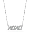 Giani Bernini Cubic Zirconia "xoxo" Nameplate Necklace In Sterling Silver In Silver