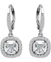 Giani Bernini Cushion Cut Drop Earrings (2-1/2 Ct. T.w.) In Sterling Silver, Macy's Exclusive In Silver