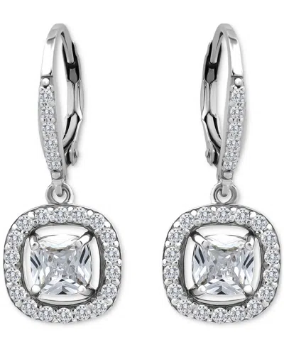 Giani Bernini Cushion Cut Drop Earrings (2-1/2 Ct. T.w.) In Sterling Silver, Macy's Exclusive