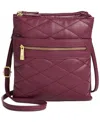 Giani Bernini Dasher Quilted Shoulder Bag, Macy's Exclusive In Burgundy