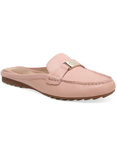 Giani Bernini Dejaa Womens Leather Slide Loafers In Pink