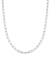 Giani Bernini Diamond-cut Paperclip Chain 18" In Sterling Silver Or 18k Gold-plated Sterling Silver; Created For M In Silver