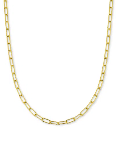 Giani Bernini Diamond-cut Paperclip Chain 18" In Sterling Silver Or 18k Gold-plated Sterling Silver; Created For M In Gold Over Silver