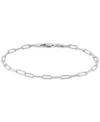 Giani Bernini Polished Paperclip Bracelet In 18k Gold Over Silver Or Sterling Silver In Silver