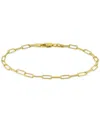 Giani Bernini Paperclip Link Chain Bracelets In 18k Gold Plated Sterling Silver Or Sterling Silver Created For Mac In Gold Over Silver
